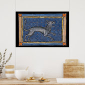 中世の推定ハイエナc. 1270 ポスター (キッチン)