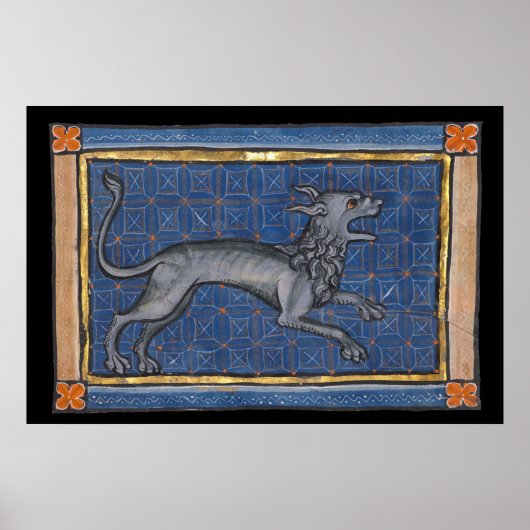 中世の推定ハイエナc. 1270 ポスター (正面)