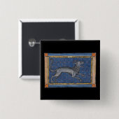 中世の推定ハイエナc. 1270 缶バッジ (正面&裏面)