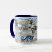 中世の推定、海の怪物のファンタジー動物 マグカップ (正面左)