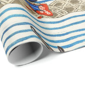 中世の推定、海の怪物のファンタジー動物 ラッピングペーパー (ロールコーナー)