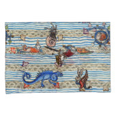 中世の推定、海の怪物のファンタジー動物 枕カバー (正面右)