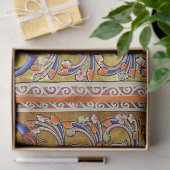 中世の推定、赤い炎のフェニックス、ライフツリー 薄葉紙 (ギフト)