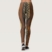 中世の木絵画材のヴィンテージ レギンス (裏面)