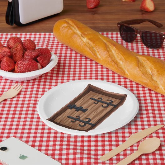 中世の木製ドア ペーパープレート