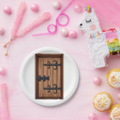 中世の木製ドア ペーパープレート (パーティー)