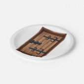 中世の木製ドア ペーパープレート (アングル)