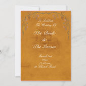 中世の本の表紙招待状 招待状 (裏面)