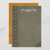 中世の本の表紙招待状 招待状 (正面/裏面)