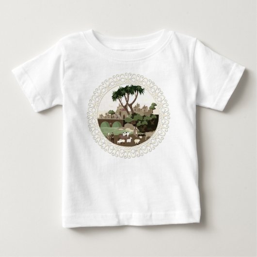 中世の村 ベビーTシャツ (正面)
