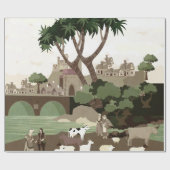 中世の村 ラッピングペーパー (フラット)