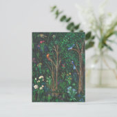 「中世の森の鳥たちよ」 (池の詳細) ポストカード (スタンド正面)