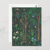 「中世の森の鳥たちよ」 (池の詳細) ポストカード (正面/裏面)