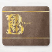 中世の植物装飾首都B マウスパッド (正面)