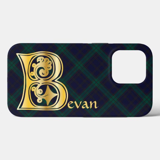 中世の植物装飾首都B Case-Mate iPhoneケース (裏面 (横))