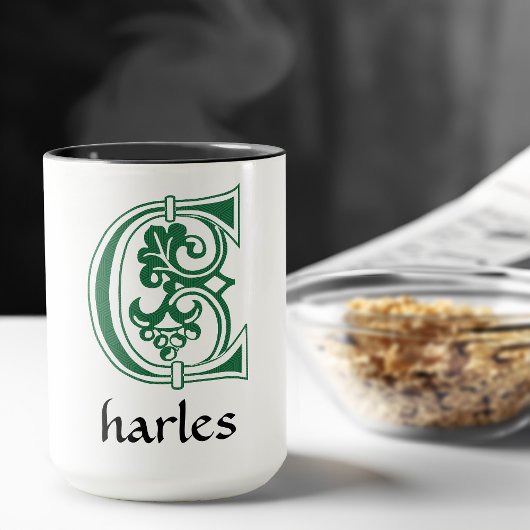 中世の植物装飾首都C マグカップ