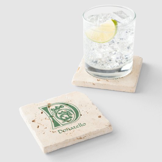 中世の植物装飾首都D ストーンコースター (横)