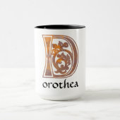 中世の植物装飾首都D マグカップ (中央)