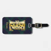 中世の植物装飾首都E ラゲッジタグ (正面横)