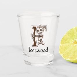 中世の植物装飾首都F ショットグラス