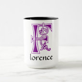 中世の植物装飾首都F マグカップ (中央)