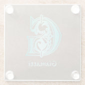 中世の植物装飾首都G ガラスコースター (裏面)