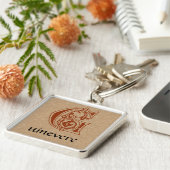 中世の植物装飾首都G キーホルダー (側面)