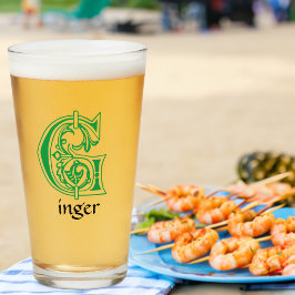 中世の植物装飾首都G タンブラーグラス