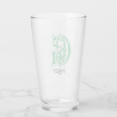 中世の植物装飾首都G タンブラーグラス (裏面)