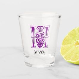 中世の植物装飾首都H ショットグラス