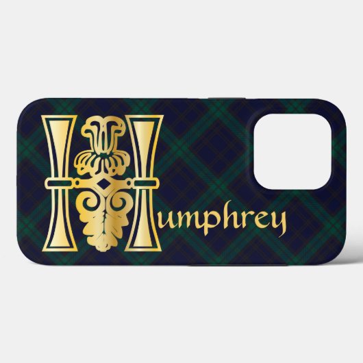 中世の植物装飾首都H Case-Mate iPhoneケース (裏面 (横))