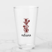 中世の植物装飾首都I タンブラーグラス (正面)