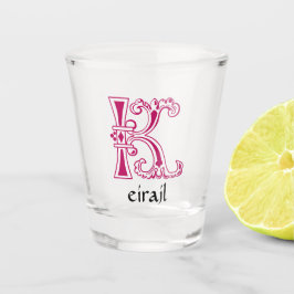 中世の植物装飾首都K ショットグラス