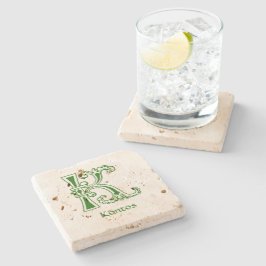 中世の植物装飾首都K ストーンコースター