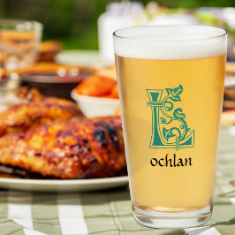 中世の植物装飾首都L タンブラーグラス