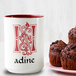 中世の植物装飾首都N Mag マグカップ