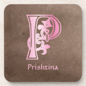 中世の植物装飾首都P コースター (正面)