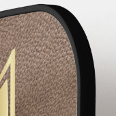 中世の植物装飾首都Sガラス ピックルボールラケット (左詳細)