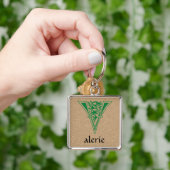 中世の植物装飾首都V キーホルダー (手)