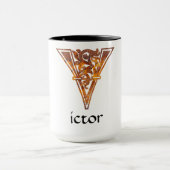 中世の植物装飾首都V マグカップ (中央)