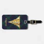 中世の植物装飾首都V ラゲッジタグ (正面横)