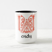 中世の植物装飾首都W マグカップ (中央)