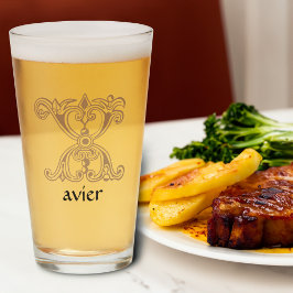 中世の植物装飾首都X タンブラーグラス