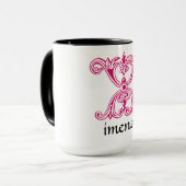 中世の植物装飾首都X マグカップ (正面左)