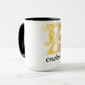 中世の植物装飾首都Z マグカップ (正面左)