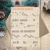 中世の楽譜宗教クリスマス出生 シーズンカード