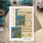 中世の楽譜宗教クリスマス出生 シーズンカード