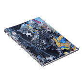 中世の歴史ある騎士が馬に乗り込む ノートブック (右側)