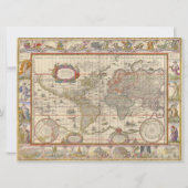 中世の歴史世界地図（ウィレム・ブレュー著） (正面)