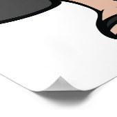 中世の法衣に十字架を持つ僧 ポスター (角)